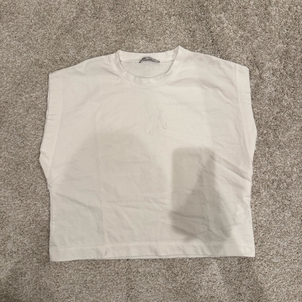 !! Zara Boxy Muscle Tee Tank Top